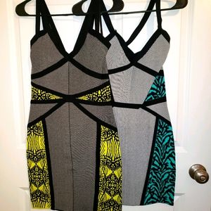 2 bebe bandage dress bundle